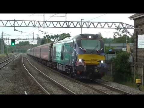 68023 tnt 57301 arrive at and depart Kings Langley on BLS / Three Peaks tour - 23rd June 2016