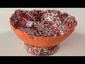 Short Cuenco En Papel Maché Con Decoupage MUY FÁCIL Y RÁPIDO