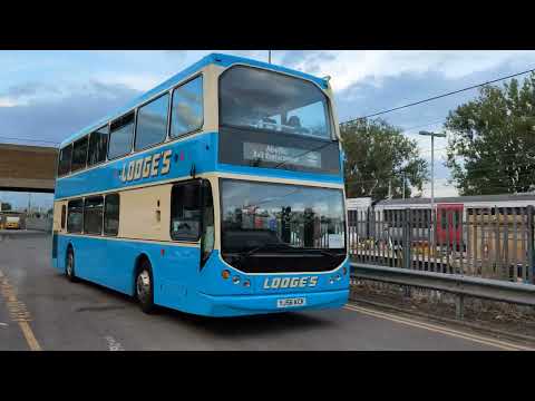 Lodge's DAF DB250 departing Broxbourne Station with the expediency only a DAF decker can muster. :-)