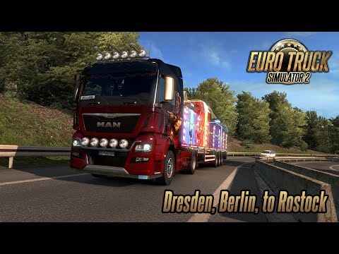 ETS2 1.36 Christmas Grand Giving - MAN TGX Euro 6 - Dresden (DE), Berlin (DE), to Rostock (DE)