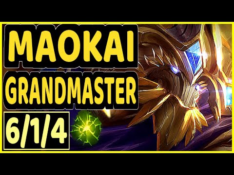 ADEPT (MAOKAI) - 6/1/4 KDA GAMEPLAY - EUW Ranked GRANDMASTER