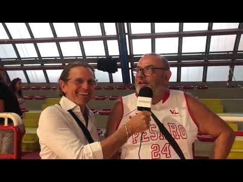 Marco Piccoli, fondatore dell'Inferno Biancorosso,  alla presentazione  stagione 2019-20