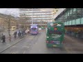 United Kingdom Manchester Double Decker Bus 101 Ride From Piccadilly Gardens To Princess ROad