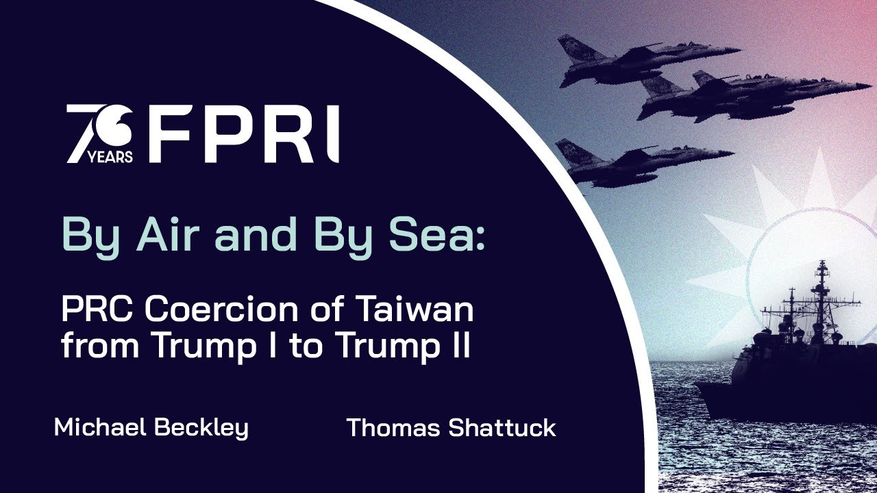 By Air and by Sea: PRC Coercion of Taiwan from Trump I to Trump II