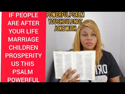 Use Psalm 109 this way and all your enemies will go down forever