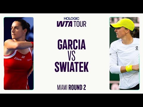 Caroline Garcia vs. Iga Swiatek | 2025 Second Round Miami | WTA Match Highlights