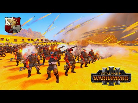 EFFICIENT FIRE SUPPORT | The Empire VS Nurgle(Tzeentch) - Total War WARHAMMER 3 | FIRESupport | 4K