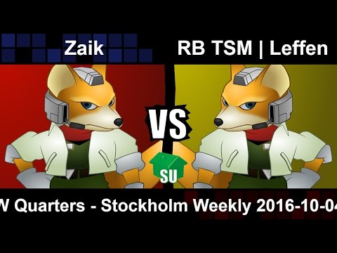 Zaik (Fox) vs RB TSM Leffen (Fox) - Winners Bracket Stockholm Weekly 2016-10-04