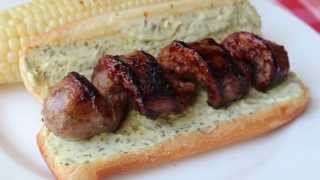 Curly "Q" Sausage -- Grilled Spiral Cut Sausage