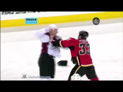 Cody McLeod vs Brandon Prust Jan 11, 2010