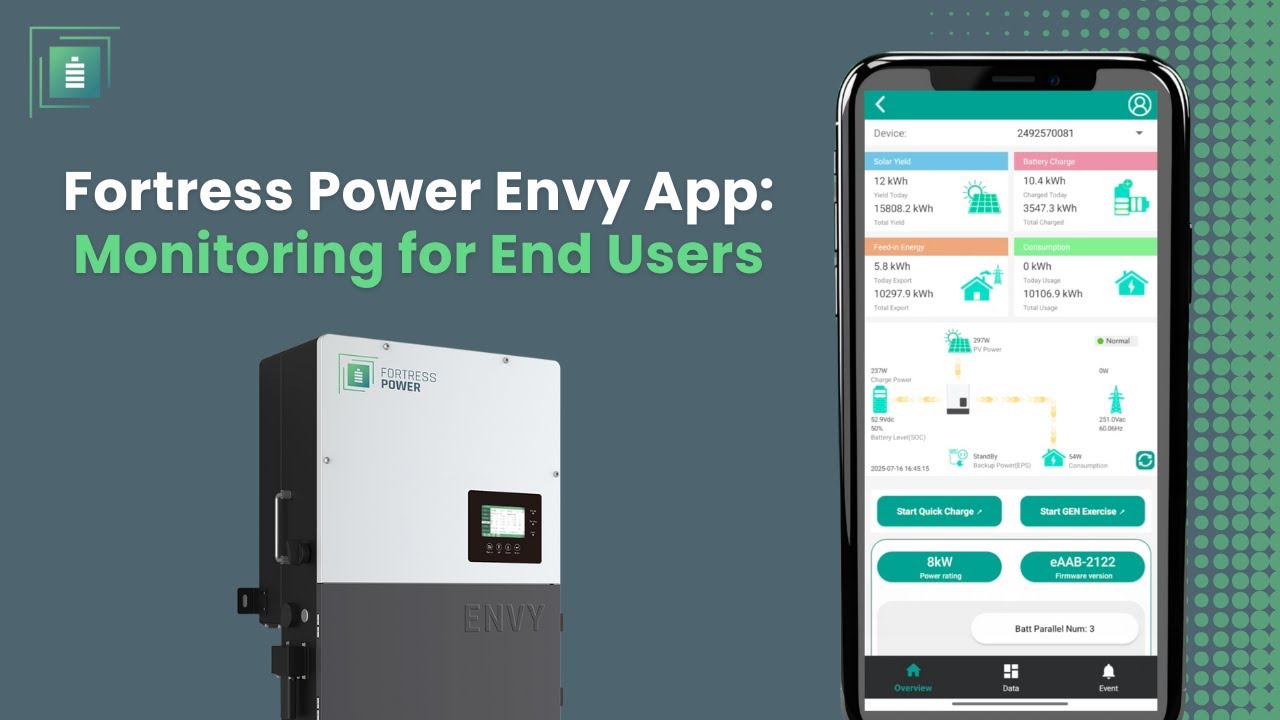 How to Navigate the Fortress Power Envy App | End User Guide