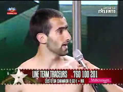 Portugal Tem Talento 5ª Semi Final - Line Team Traceurs