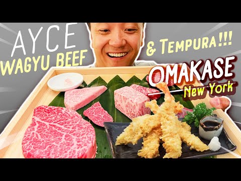 All You Can Eat JAPANESE WAGYU BEEF & Tempura OMAKASE...