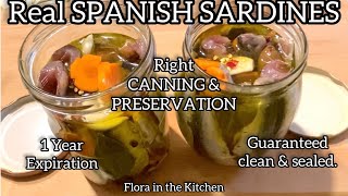 How really Spanish Sardines in Olive Oil is being cooked, Right canning and preservation includes.