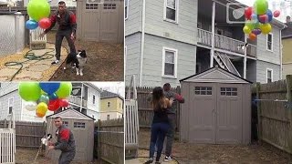 Fly Away Puppy Prank On Girlfriend!