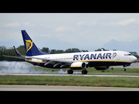 (4K) Graphics B737-800 Bucharest to Rome on (MFS)