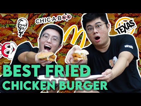 Melhor hambúrguer de frango frito em Cingapura!