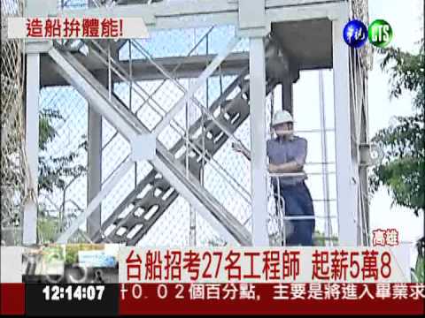台船徵才考驗 70秒折返5層樓