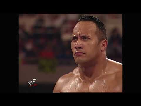 The Rock vs. Mankind. Mick Foley's "farewell" match at WWE. Monday Night RAW. December 27, 1999.