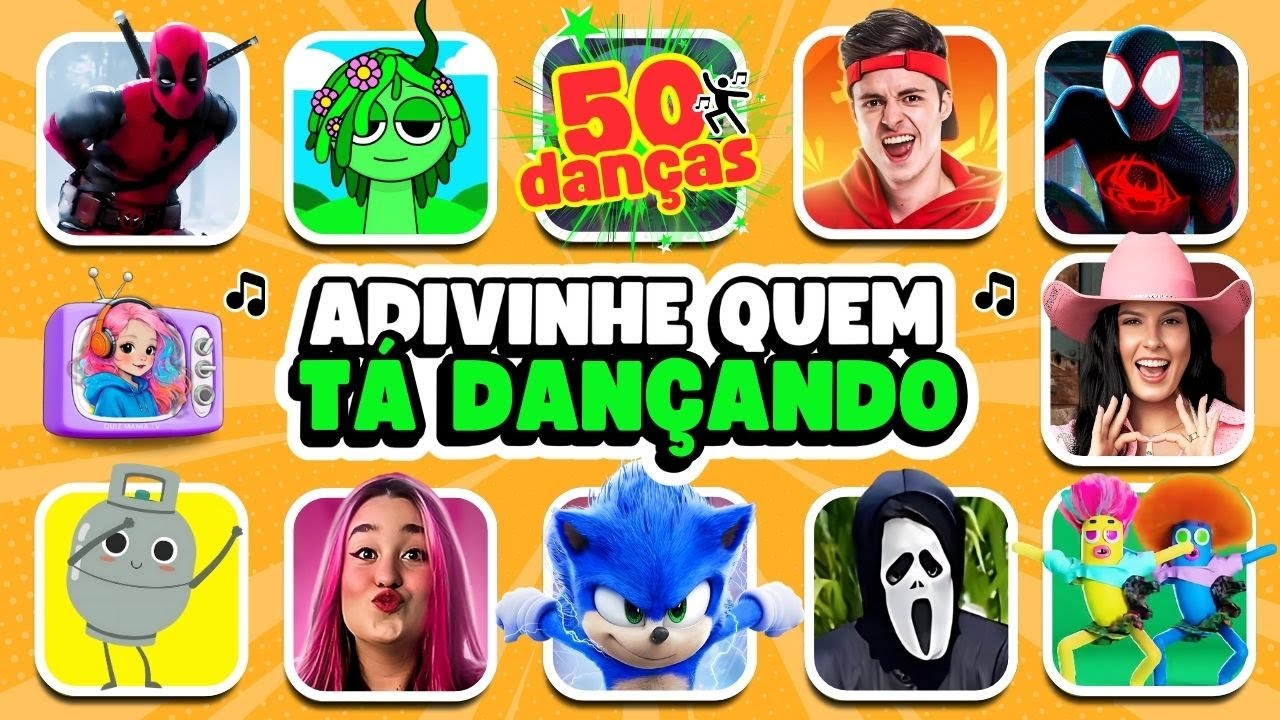 ADIVINHE QUEM ESTÁ DANÇANDO💃🎵 Enaldinho, Incredibox, Ó u Gás, Sonic, Emilly Vick, Deadpool, Banguela