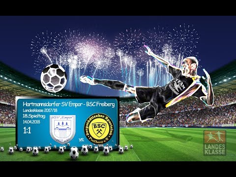 18.Spieltag / Landesklasse - (2017/18) /Hartmannsdorfer SV Empor - BSC Freiberg  1:1