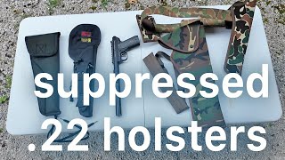 Affordable holster solutions for suppressed .22 pistols