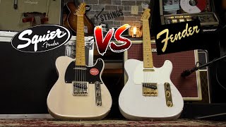 Video thumbnail for 50s Telecasters: Squier Classic Vibe vs Fender American Original by astringsuk