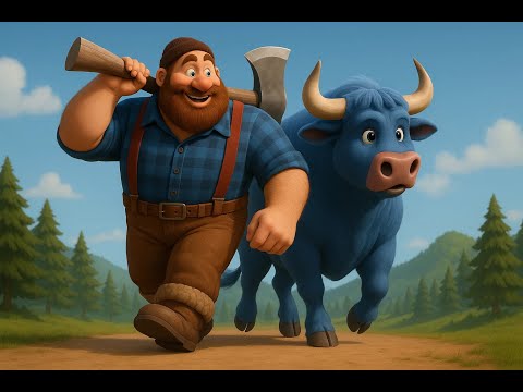 Paul Bunyan & Babe the Blue Ox | Tall Tale Story & Song + Free Coloring Pages