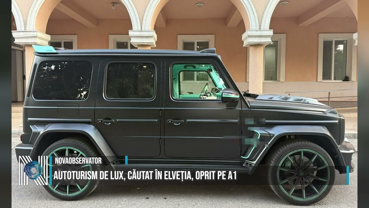 Autoturism de lux, căutat în Elveția, oprit pe A1