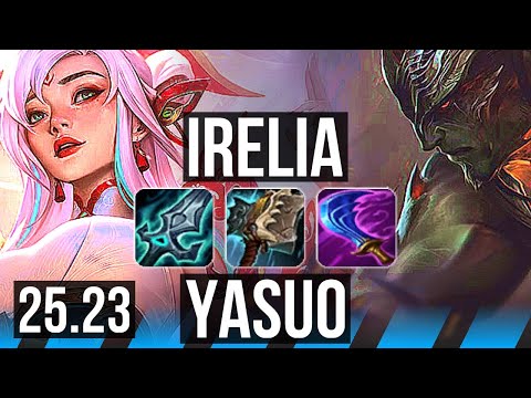 IRELIA vs YASUO (MID) | 700+ games | KR Master | 25.23
