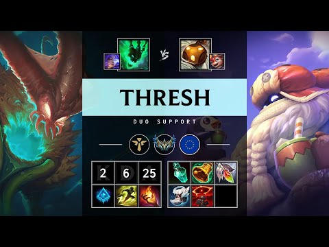 Thresh Support vs Bard - EUW Challenger Patch 25.21
