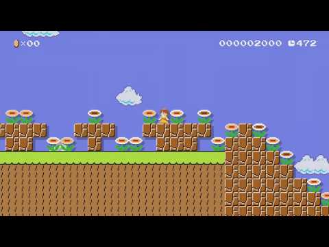 Don't step on the royal garden! by Dionys84 - Super Mario Maker - No Commentary 1bo