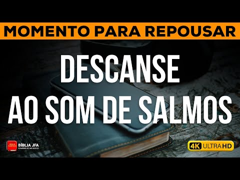 6 horas com os Salmos 23, 91 e 121 | Tela preta e som de chuva 🌧️ - Bíblia JFA Offline