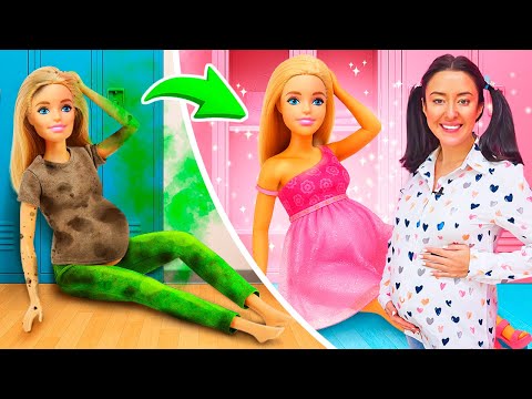 Barbie needs a makeover! Mia and Shoki accompany her to the beauty salon!