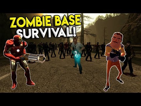 ZOMBIE BASE BUILDING CHALLENGE! - Garry's Mod Roleplay Gameplay - Gmod Multiplayer Sandbox