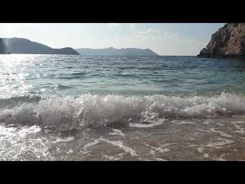 Me at the beach in the clear water in kaş
