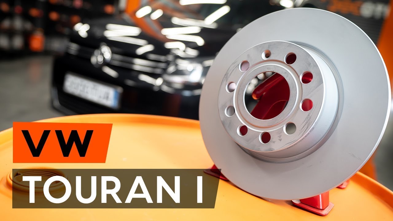 Cómo cambiar: discos de freno de la parte trasera - VW Touran 1T3 | Guía de sustitución