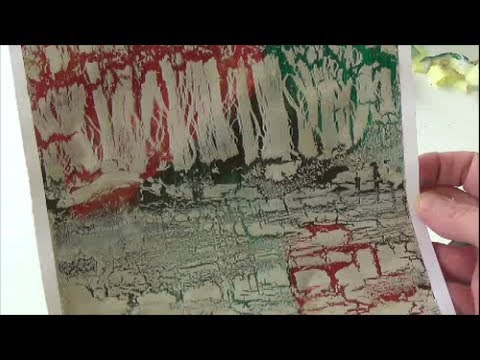 Acrylmalerei   Techniken   Krakelieren mit Holzleim