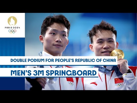 Double Podium for People's Republic of China 🇨🇳 | Men's 3m Springboard | #Paris2024 Highlights