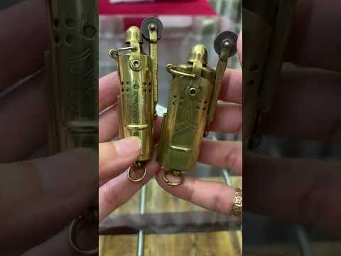 zippo và bật lửa cổ quái cặp cối kalamazoo quân đội mỹ solid brass 2tr8 1 cây 0934359761
