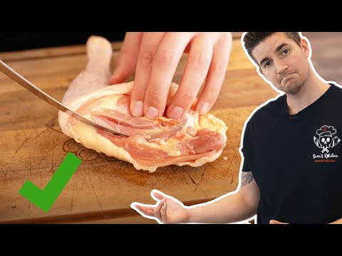Hähnchenkeule entbeinen und richtig auslösen