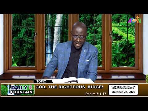 DAILY FOUNTAIN DEVOTIONAL GUIDE OF OCTOBER 22, 2020 - THE VEN. DANIEL S. TSADO