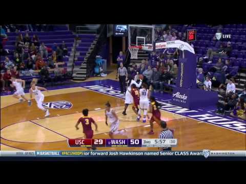 Women's Basketball: USC 67, Washington 77 - Highlights 1/6/17