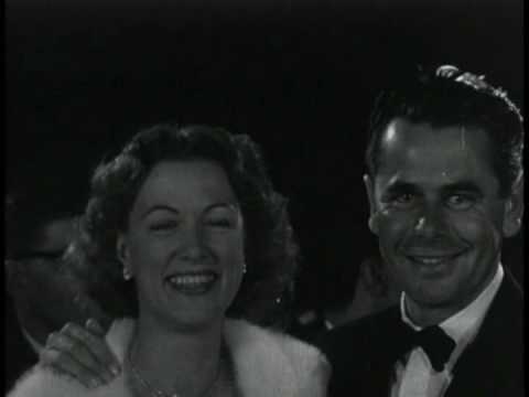 All About Eve Premiere and Bette Davis puts her name in Cement