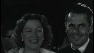 All About Eve Premiere and Bette Davis puts her name in Cement