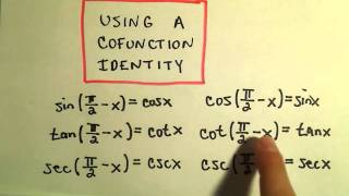 Cofunction Identities, Example 3