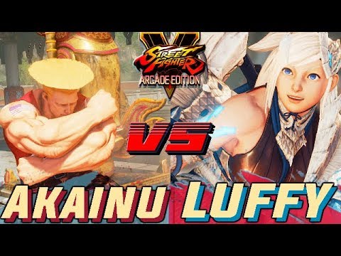 SFV AE 💥 Akainu (Guile) VS Luffy (R.Mika) Street Fighter V Arcade Edition Season 4