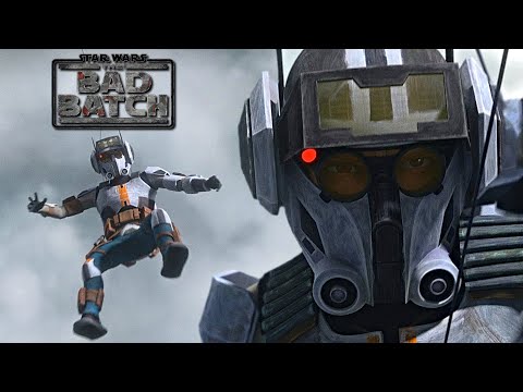 Clone Commando Tech's Death Scene! - Star Wars The Bad Batch