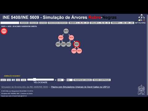 INE 5408 - Estruturas de Dados - Aula 6.5.1. Árvores de Busca Semibalanceadas #2: Simulação com R-B