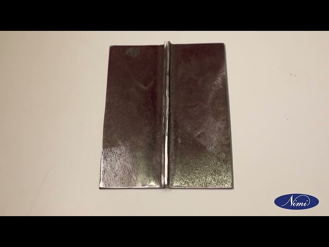 Edge joint on MS Sheet 2mm thick in flat position without filler rod